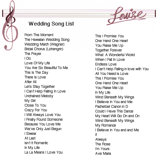 25 Elegant Good Wedding Playlist